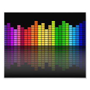 Foto Equalizador colorido w/Reflection da música,