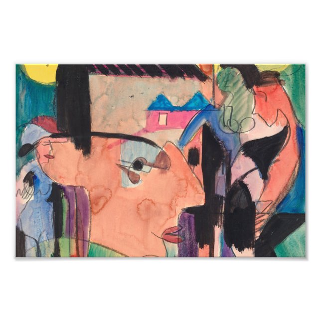 Foto Ernst Ludwig Kirchner Self Portrait (Frente)