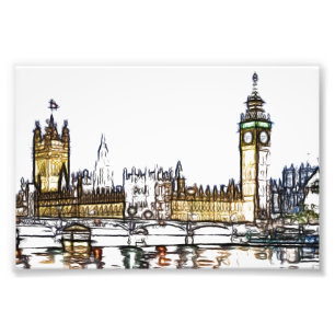 Foto Esboço Artístico do Palácio de Westminster