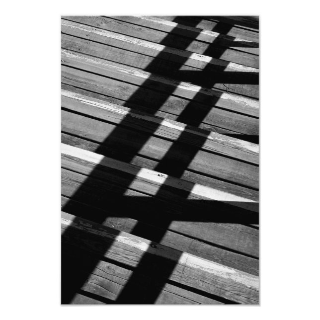 Foto Escadas de Madeira e Sombras (Frente)