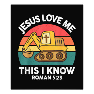 Foto Escavadeira Jesus Me Ama Isso Eu Sei Cristão