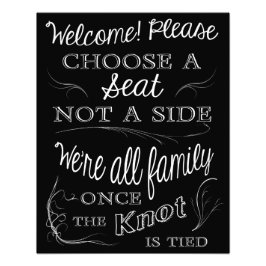 Foto Escolher um assento não um lado