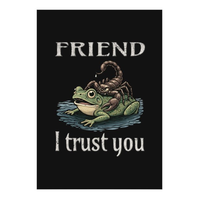 Foto Escorpião e Sapo - Amigo, Eu Confio em Você (Frente)