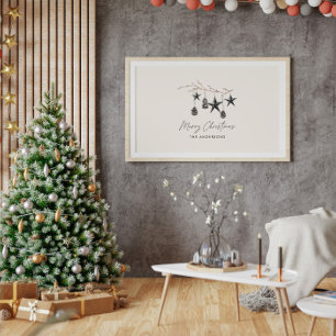 Foto Escrita elegante escandi-moderna negra Natal