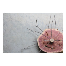 Escultura de Natureza Vermelha Oriental do Cedar O