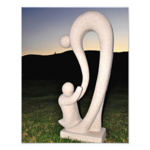 Foto Escultura de pedra da mãe & da criança