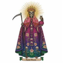 Estátua Colorida 2D da Santa Morte Santa da Morte