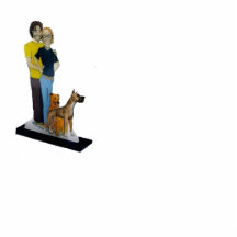Estatutária de fotos personalizadas de acrílico de