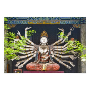 Foto Esculturas antigas pintadas em Shuanglin