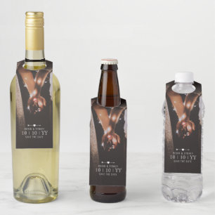 Foto Escura Salvar a data Etiqueta do frasco