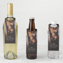 Foto Escura | Salve a Data | Etiqueta de Garrafa |