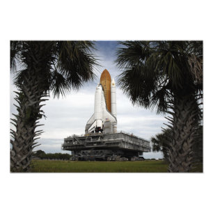 Foto Esforço do vaivém espacial do quadro das árvore