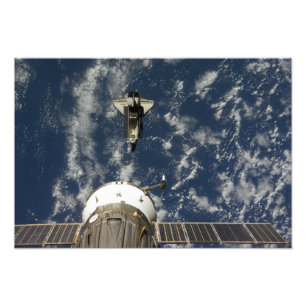 Foto Esforço do vaivém espacial e uma nave espacial d