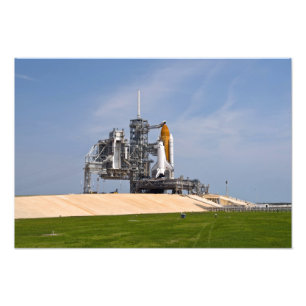 Foto Esforço do vaivém espacial na plataforma de