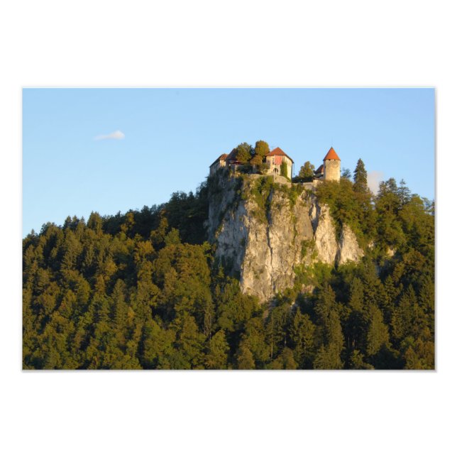 Foto Eslovênia, Bled, Lago Bled, Castelo de Bled em (Frente)