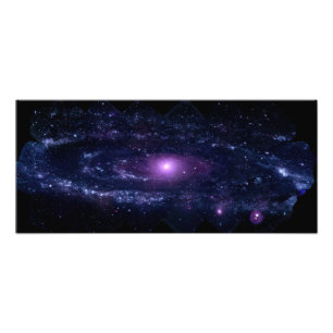 Foto Espaço da Galáxia de Andrômeda Roxo Ultraviolet