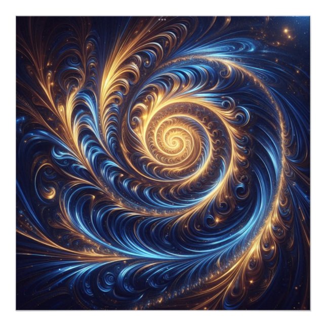 Foto Espaços Abstrato modernos - Real Azul e Suavimento (Frente)