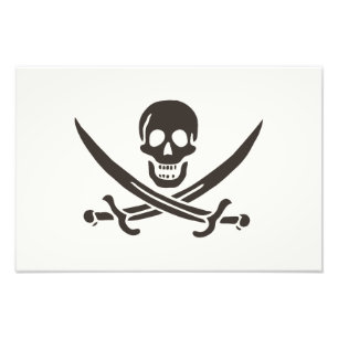 Foto Espadas do Crânio Obsidiana Bandeira pirata de Cal