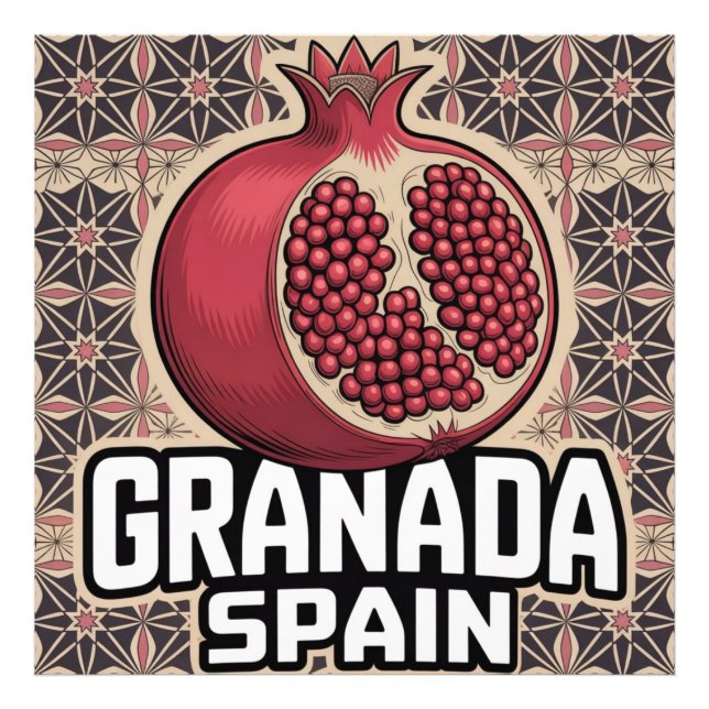 Foto Espanha Granada Pomegranate Sticker (Frente)