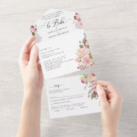 Foto Espanhola Blush Burgundy Rasga RSVP