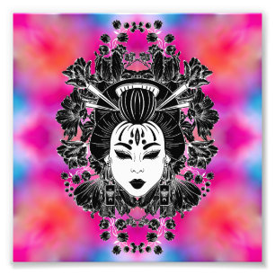 FOTO ESPÍRITO MÍSTICO CELESTICAL JAPONÊS GEISHA