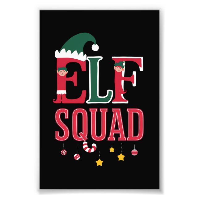 Foto Esquadrão de Natal da Família Elf Correspondente a (Frente)