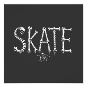 Foto Esqueleto SKATE Design Horror