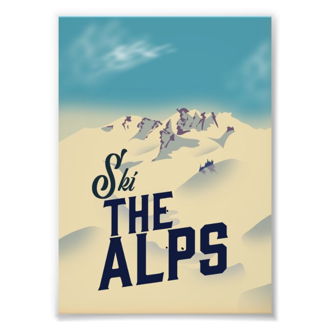 Foto Esquie nos Alpes (Frente)
