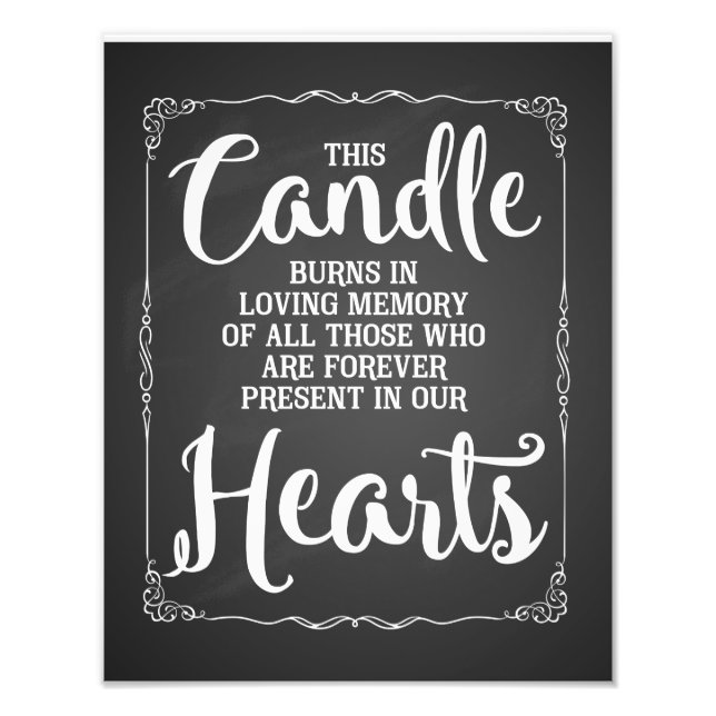 Foto Esta vela queima em memória de um ente querido (Frente)