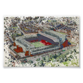Foto Estádio Anfield Liverpool - Aquarela Artística