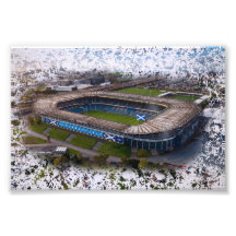 Estádio de Rugby de Edimburgo com a Bandeira da Es