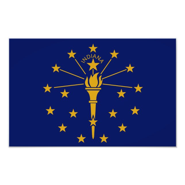 Foto Estado de Indiana Flag USA (Frente)