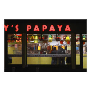Foto Estados Unidos, Nova York. Gray's Papaya: janela