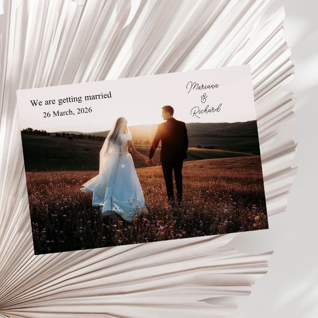 Foto: Estamos nos casando com o anúncio (Criador carregado)