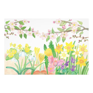 Foto Estas são as flores da primavera que radiam a ale