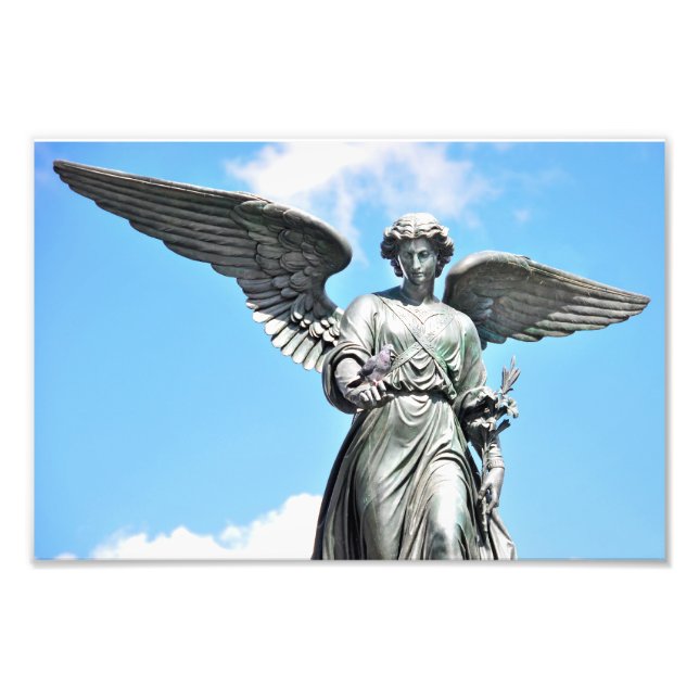 Foto Estátua Bethesda Fountain no Central Park, NY (Frente)