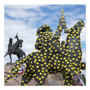 Foto Estátua de escuteiro Buffalo Bill Honra 100 anos C