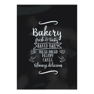 Foto Estilo Vintage Bakery poster