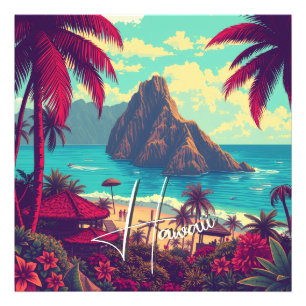 Foto Estilo Vintage Viagem Honolulu Médio Havaiano - Pa