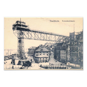 Foto Estocolmo, elevador de Katarinahissen, 1919,
