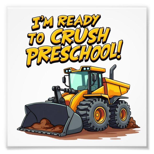 Foto Estou pronto para esmagar a camiseta pré-escolar (Frente)