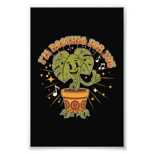 Foto "Estou Torcendo Por Você" Planta Monstera de Carto