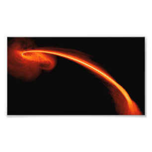 Foto Estrela Caindo no Espaço Negro da NASA