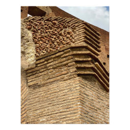 Foto Estrutura de tijolos no Colósio em Roma, Itália