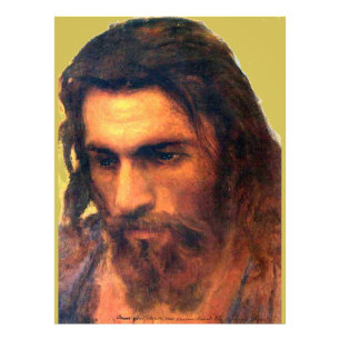 Foto estudo da cabeça de Jesus Cristo antes de 1872 por