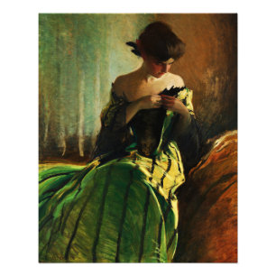 Foto Estudo em Preto e Verde por John White Alexander