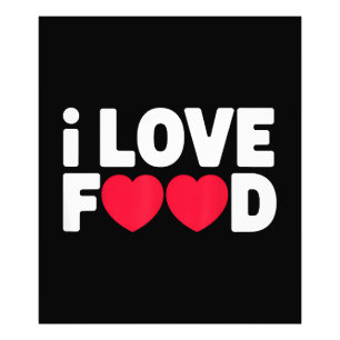 Foto Eu adoro Comida Engraçado Presente de Foodie para