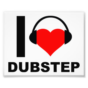 Foto Eu Adoro Poster Engraçado de Dubstep