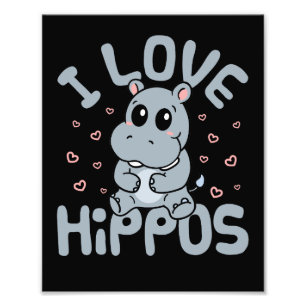 Foto Eu Amo Hippos Cute Hippopotamus Lover
