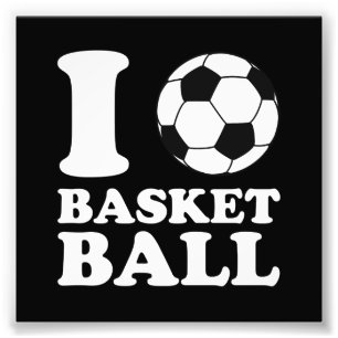 Foto Eu amo o basquetebol da bola de futebol
